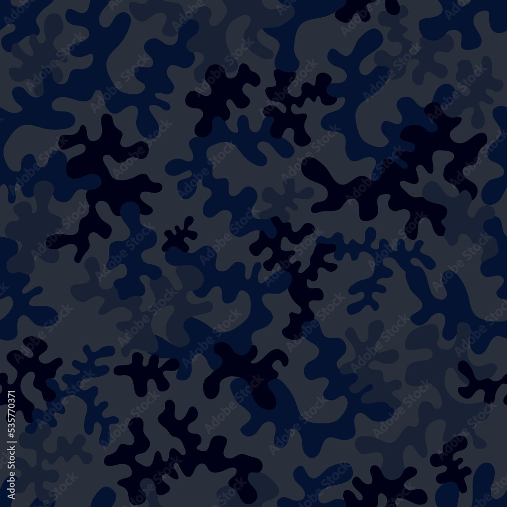 Seamless camouflage pattern - vector illustration Seamless camouflage pattern - vector illustration