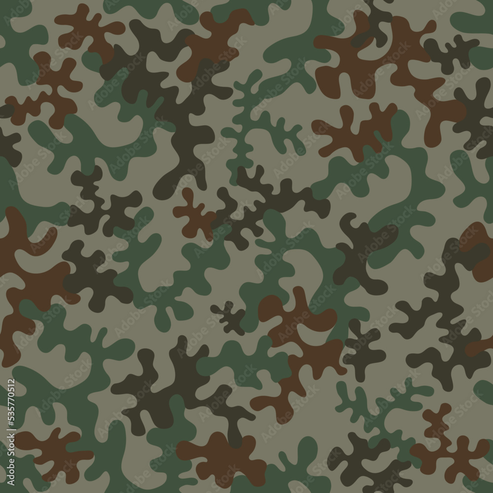 Seamless camouflage pattern - vector illustration Seamless camouflage pattern - vector illustration