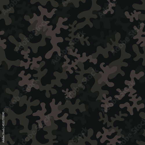 Seamless camouflage pattern - vector illustration