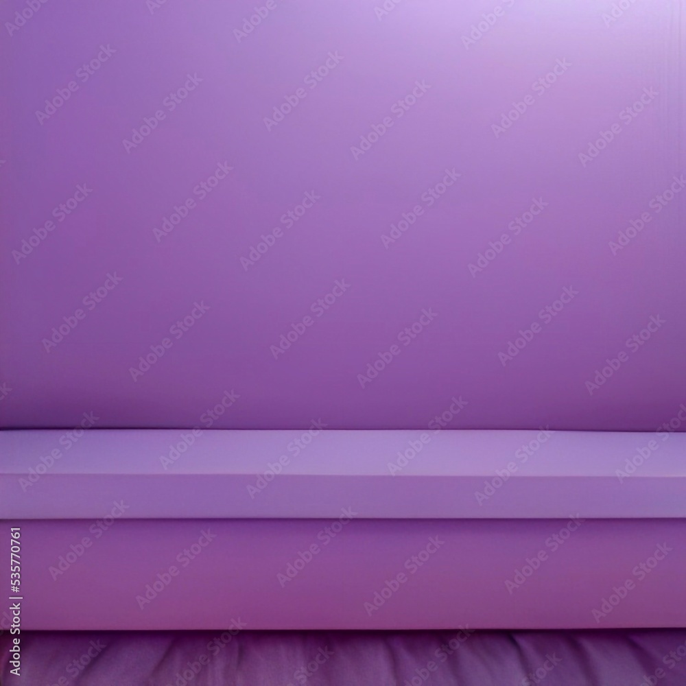 Fototapeta premium Purple matte podiums for mockup products presentation 