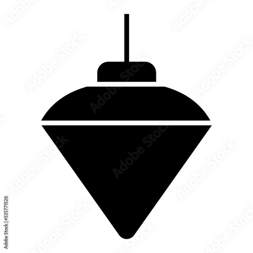 A trendy vector design of plumb bob