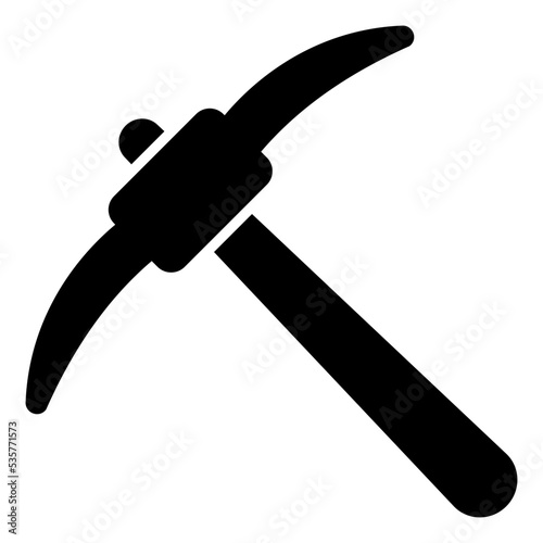 Modern design icon of pickaxe