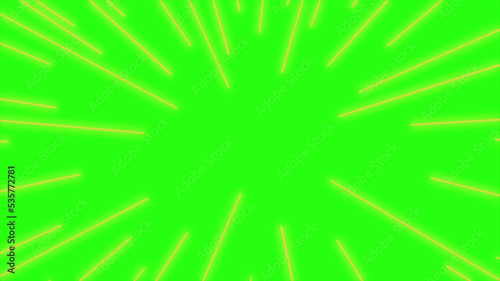 Loop animation energy with comic style on green screen background Loop animation energy with comic style on green screen background