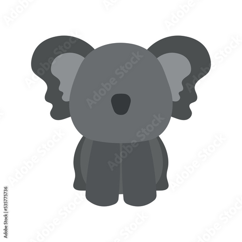 Cute Little Koala Sitting Wild Animal in Animated Cartoon Vector Illustration