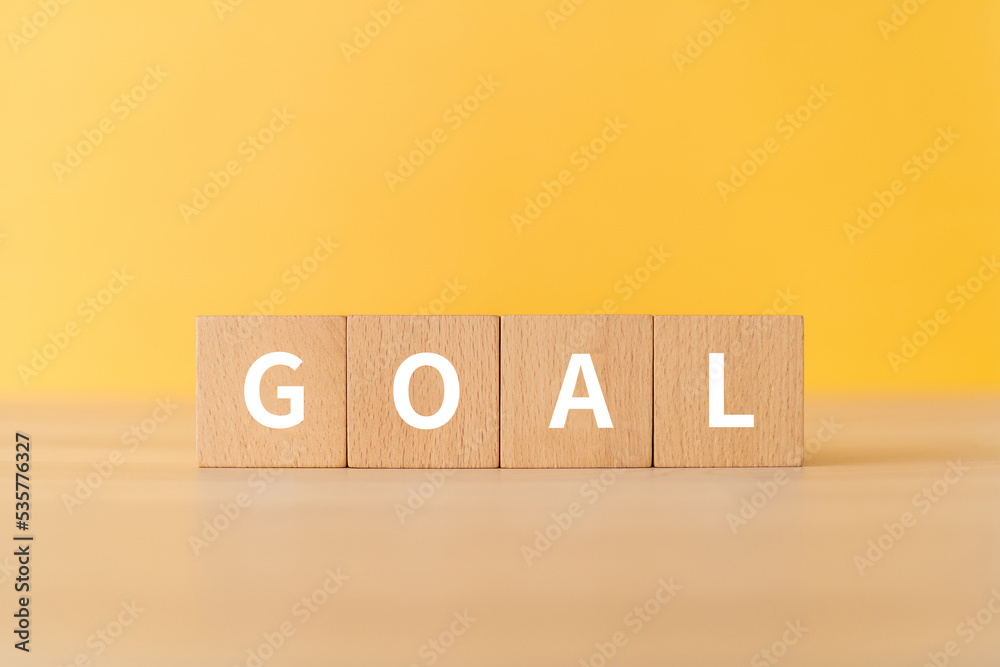 GOALと書かれたブロック
GOALと書かれたブロック
