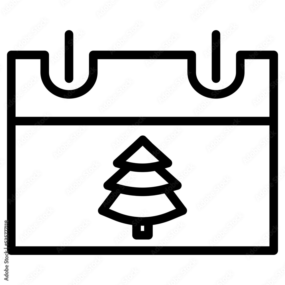 christmas calendar icon