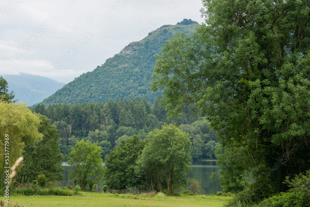 Lourdes Lake is located in the Hautes-Pyrenees, France.