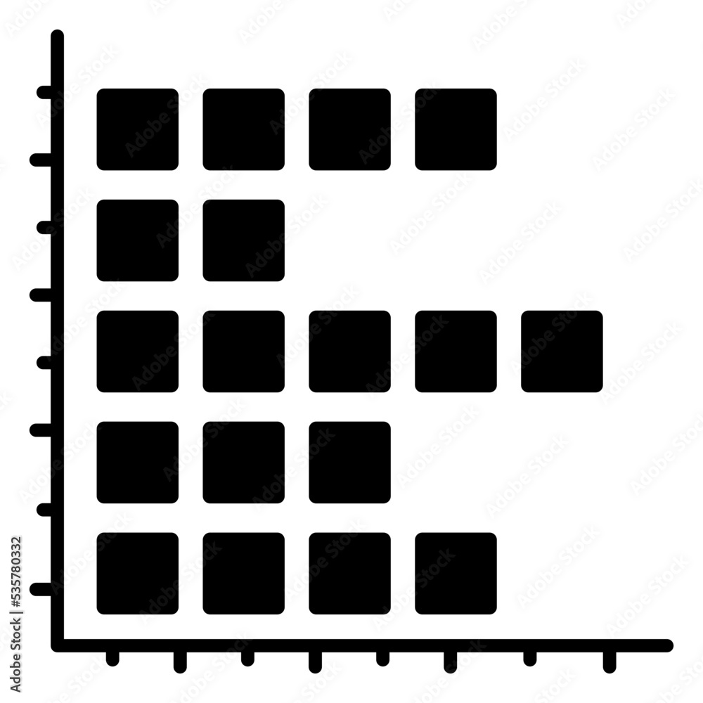 Vector design of horizontal bar chart Vector design of horizontal bar chart