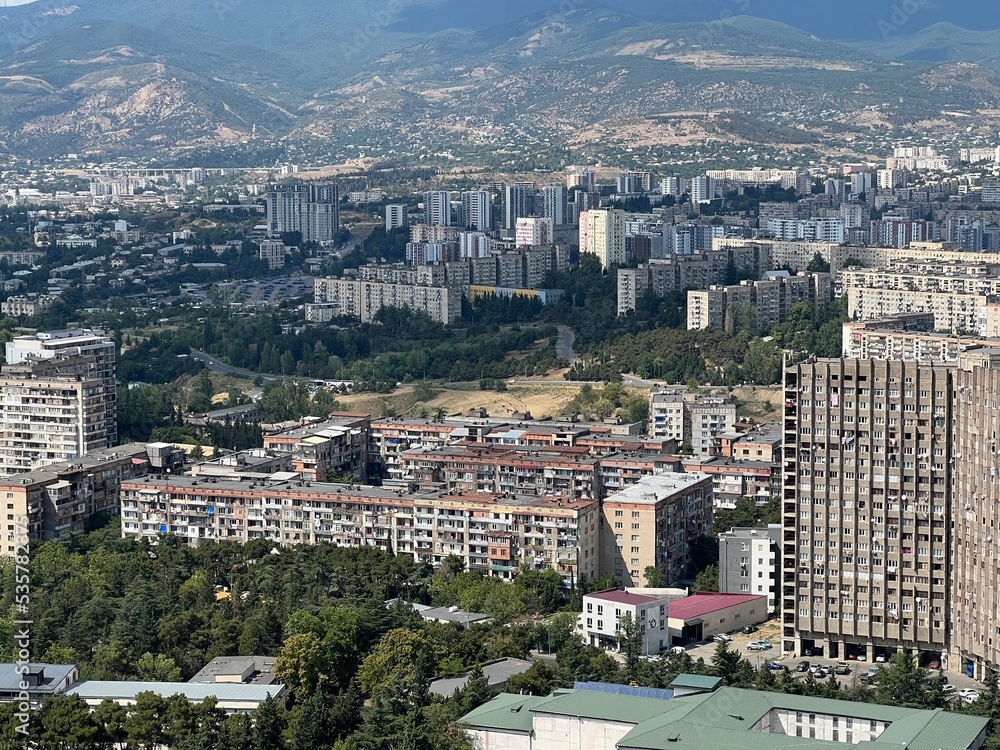Fototapeta premium aerial view of the city
