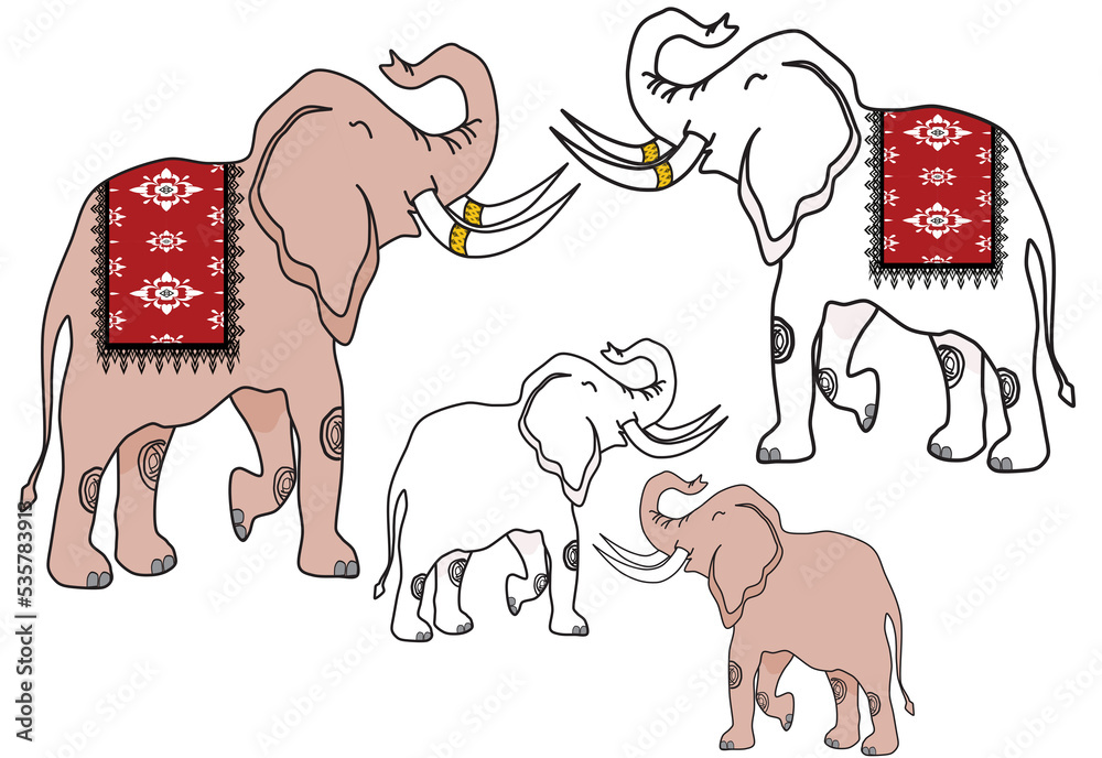 elephant and horse elephant and horse