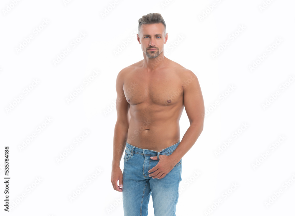 shirtless man with muscular torso isolated on white background. shirtless man with muscular torso shirtless man with muscular torso isolated on white background. shirtless man with muscular torso