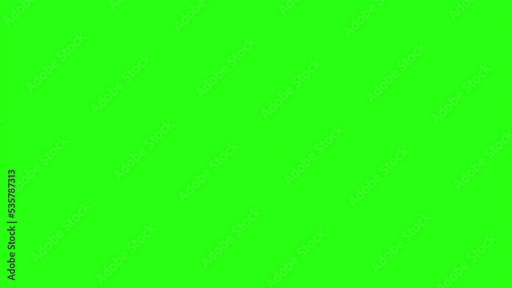 Amazing text animation with comic style on green screen background