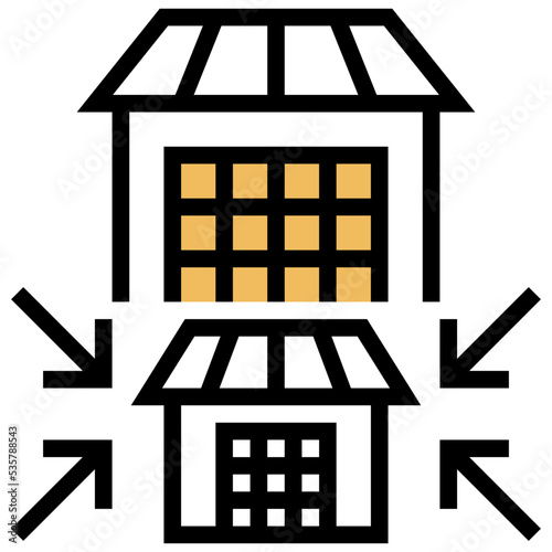 Downsizing icon