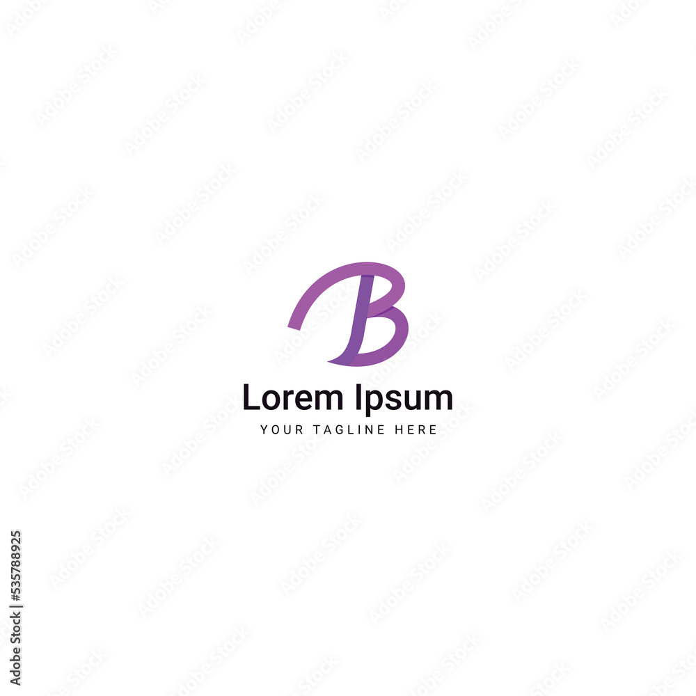 Letter B Initial Logo Template Elements Letter B Initial Logo Template Elements