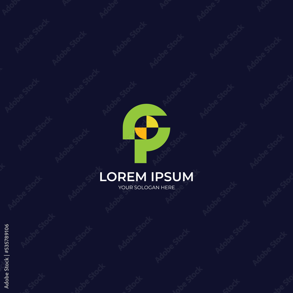 Lettering P Vector, modern letter P logo. speed fast design concept template. Lettering P Vector, modern letter P logo. speed fast design concept template.