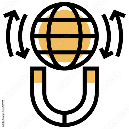 Electromagnetic icon