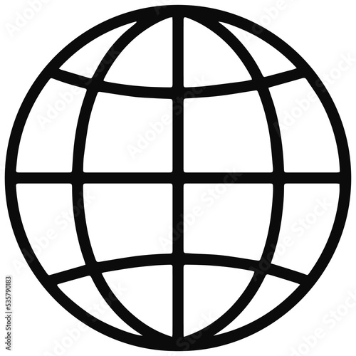 Fototapeta Naklejka Na Ścianę i Meble -  Globe icon PNG image.