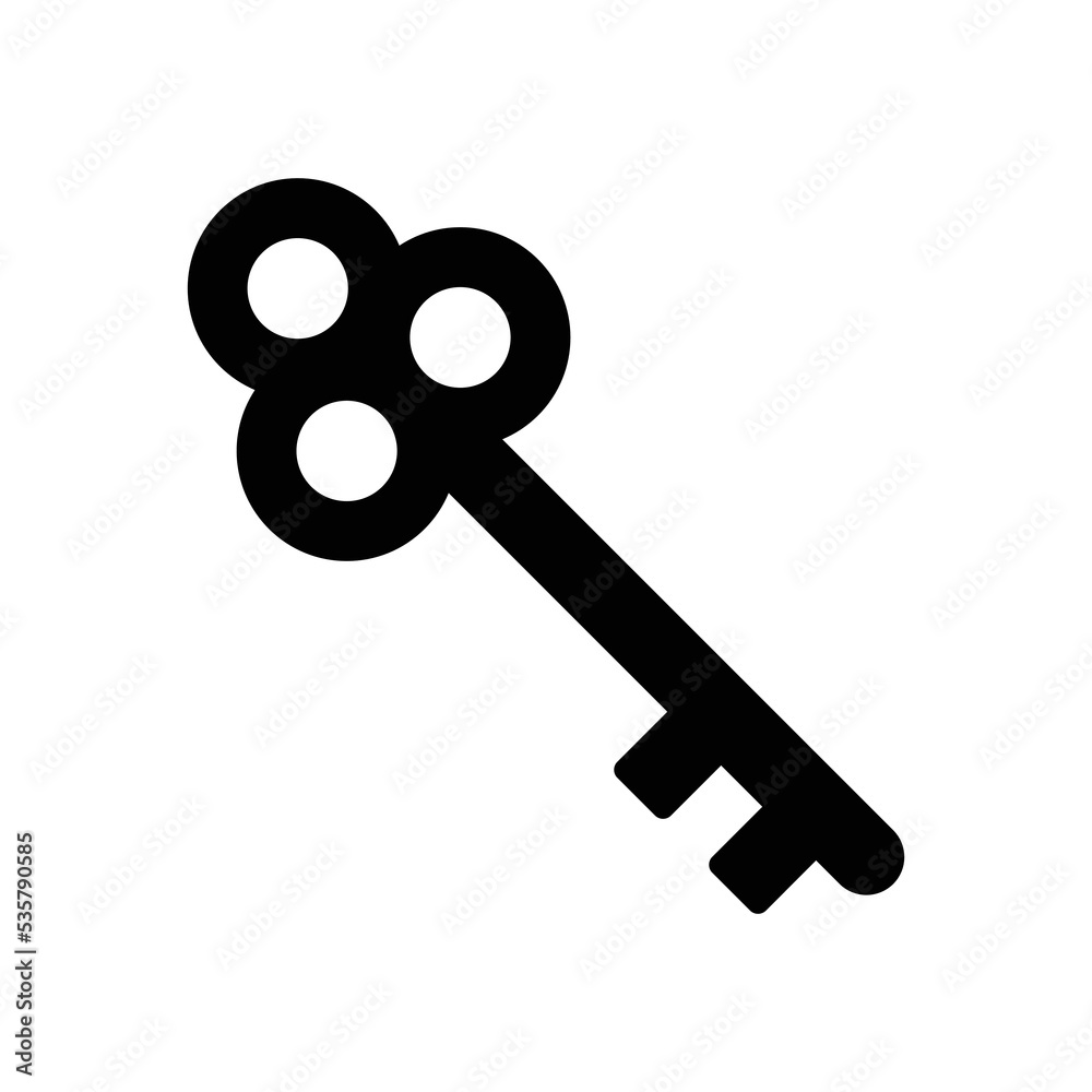 key icon vector design template in white background key icon vector design template in white background