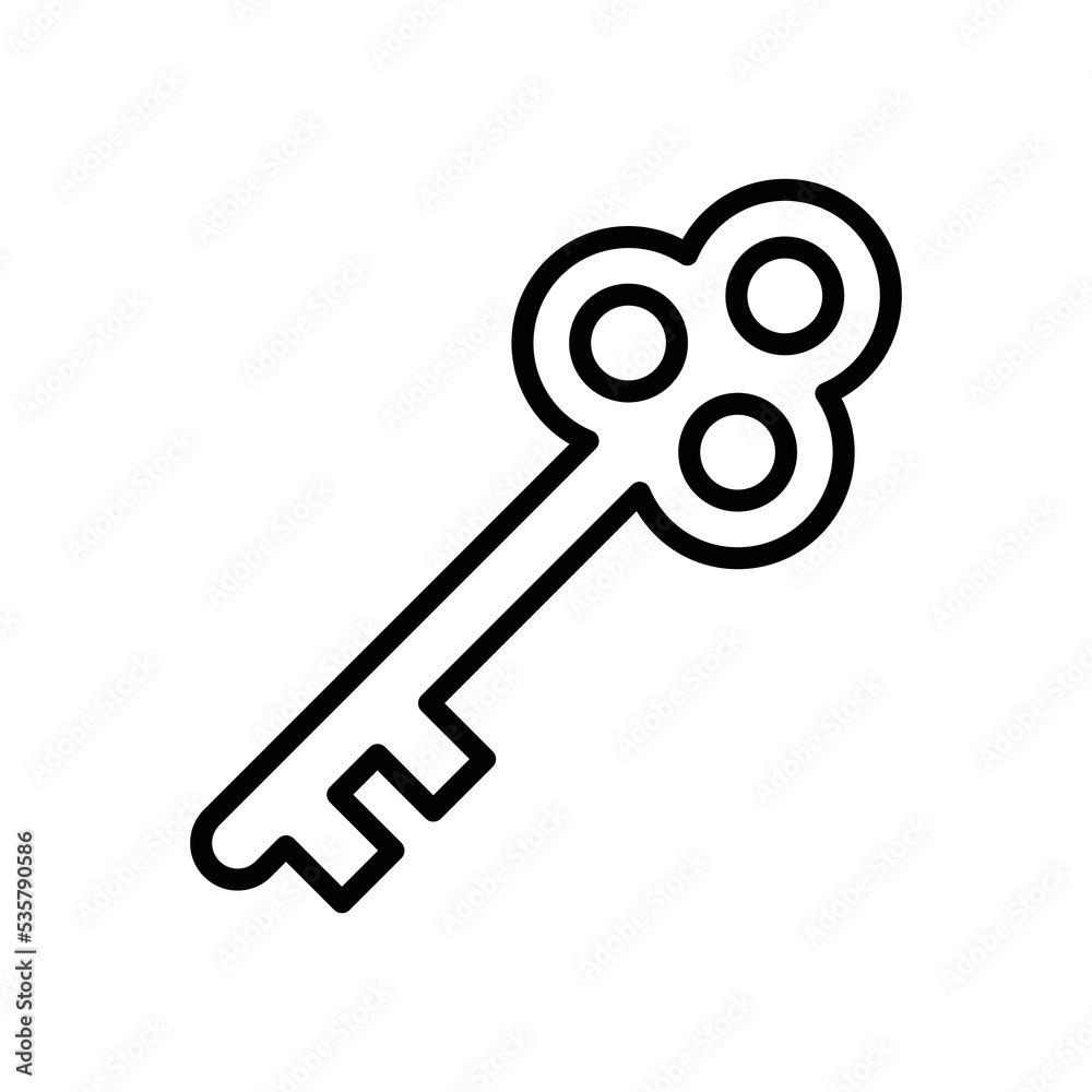 key icon vector design template in white background key icon vector design template in white background