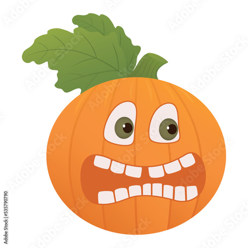 Wallpaper Mural Graphic holiday illustration with Halloween pumpkin. PNG file Torontodigital.ca