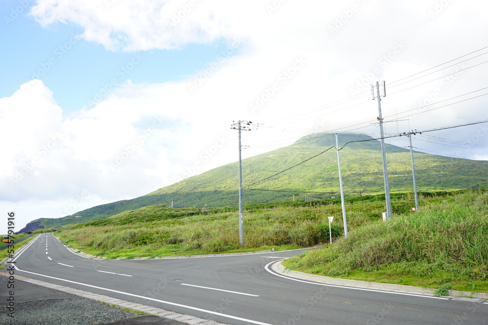 Hajijo Fuji Mountain in Hachijo-jima, Tokyo, Japan - 日本 東京 八丈富士 Hajijo Fuji Mountain in Hachijo-jima, Tokyo, Japan - 日本 東京 八丈富士