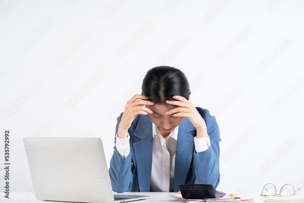 Young Asian businesswoman working concept Young Asian businesswoman working concept