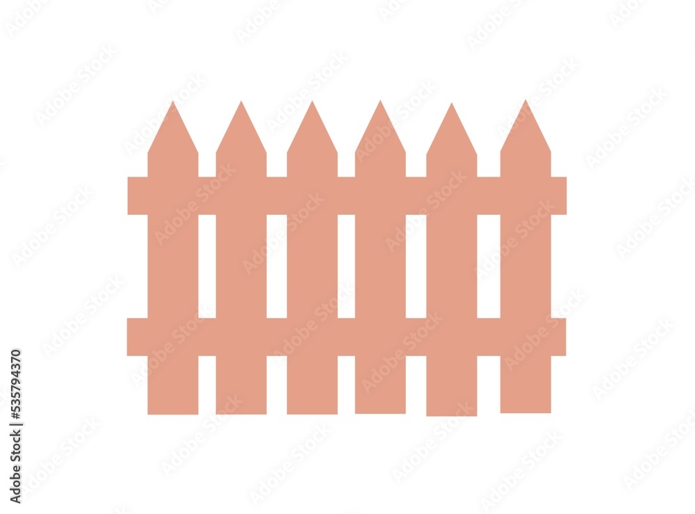 wooden fence isolated on white background wooden fence isolated on white background