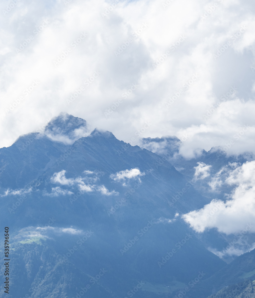 mountains in south tyrol  in city Meran, Italy