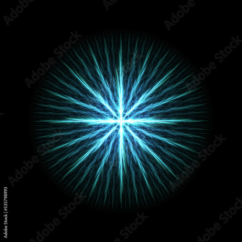 an abstract image of blue light