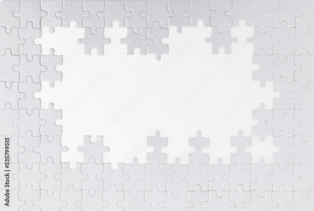 Pieces of jigsaw puzzle on white background Pieces of jigsaw puzzle on white background