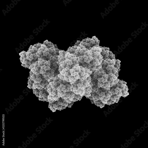 a grayscale image of a cloud