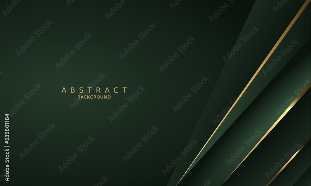 dark green luxury premium background and gold line. dark green luxury premium background and gold line.