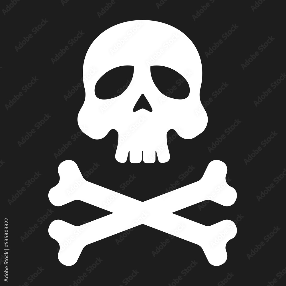 Skull and crossbones vector illustration Skull and crossbones vector illustration