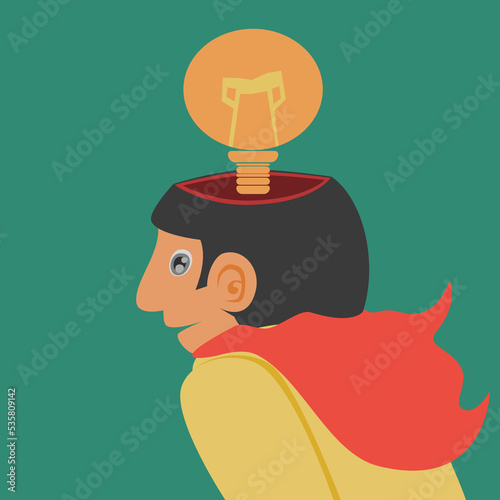 person with idea