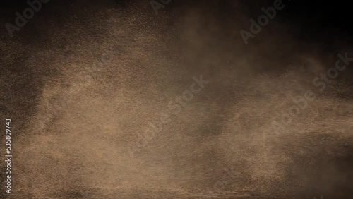 Dusty Storm Overlay Loop 4K