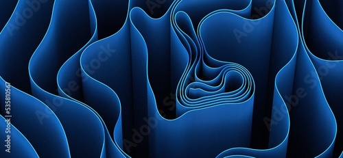 abstract blue wave backgrou...