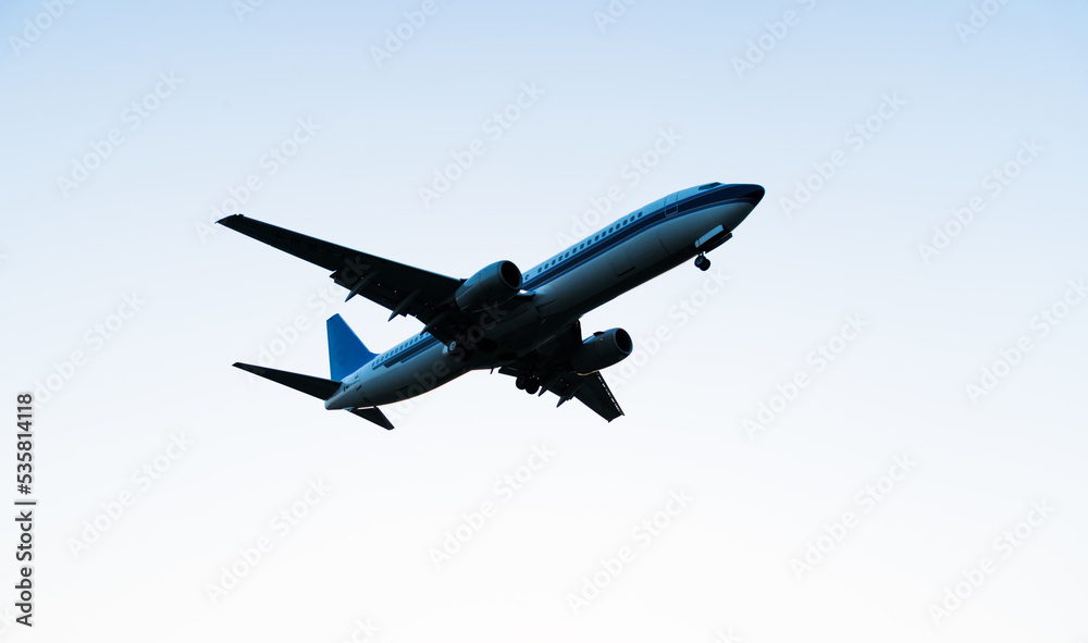 Background of airplane flying in the sky Background of airplane flying in the sky
