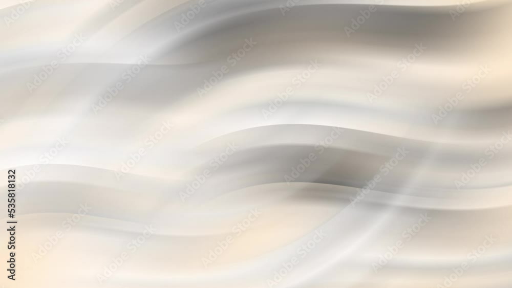 White, grey and gold smooth stripes abstract minimal geometric motion background. Video animation UHD 4K.