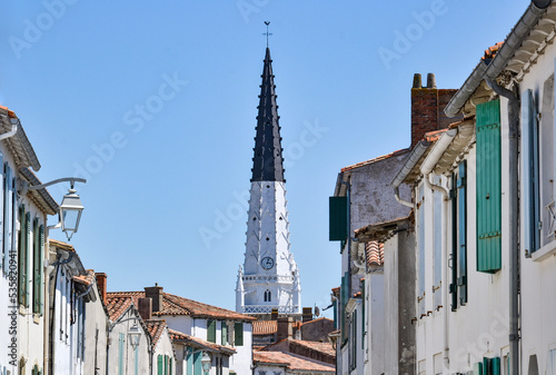 Roof of a church in the village of Ars en Ré