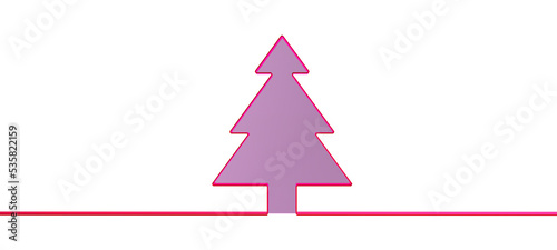 christmas tree 3d abstract shape design