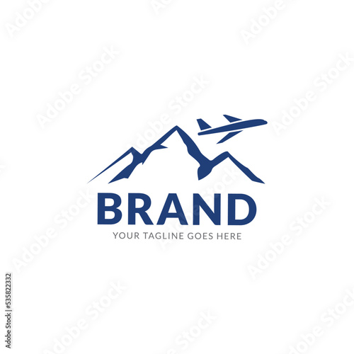 Vector logo design template for airlines, airline tickets, travel agencies - planes and emblems.