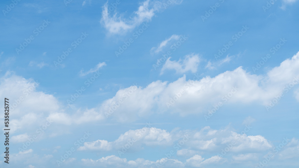 Beautiful blue sky with white clouds Beautiful blue sky with white clouds