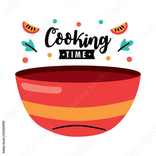 bowl with cooking time