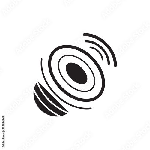 Car Speaker Icon Vector Illustration Flat Design.Speaker Collection