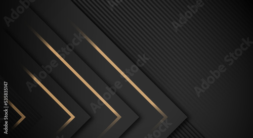 Abstract Golden Luxury Backgrounds Geometric Graphic Element with Copy Space for Text or Message