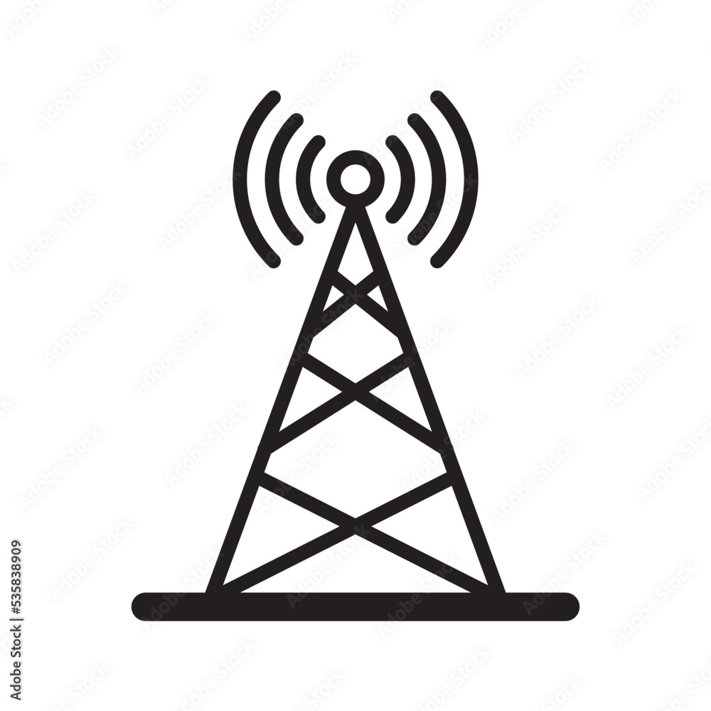 Transmitter Antenna Signal Icon Vector Illustration Design Transmitter Antenna Signal Icon Vector Illustration Design