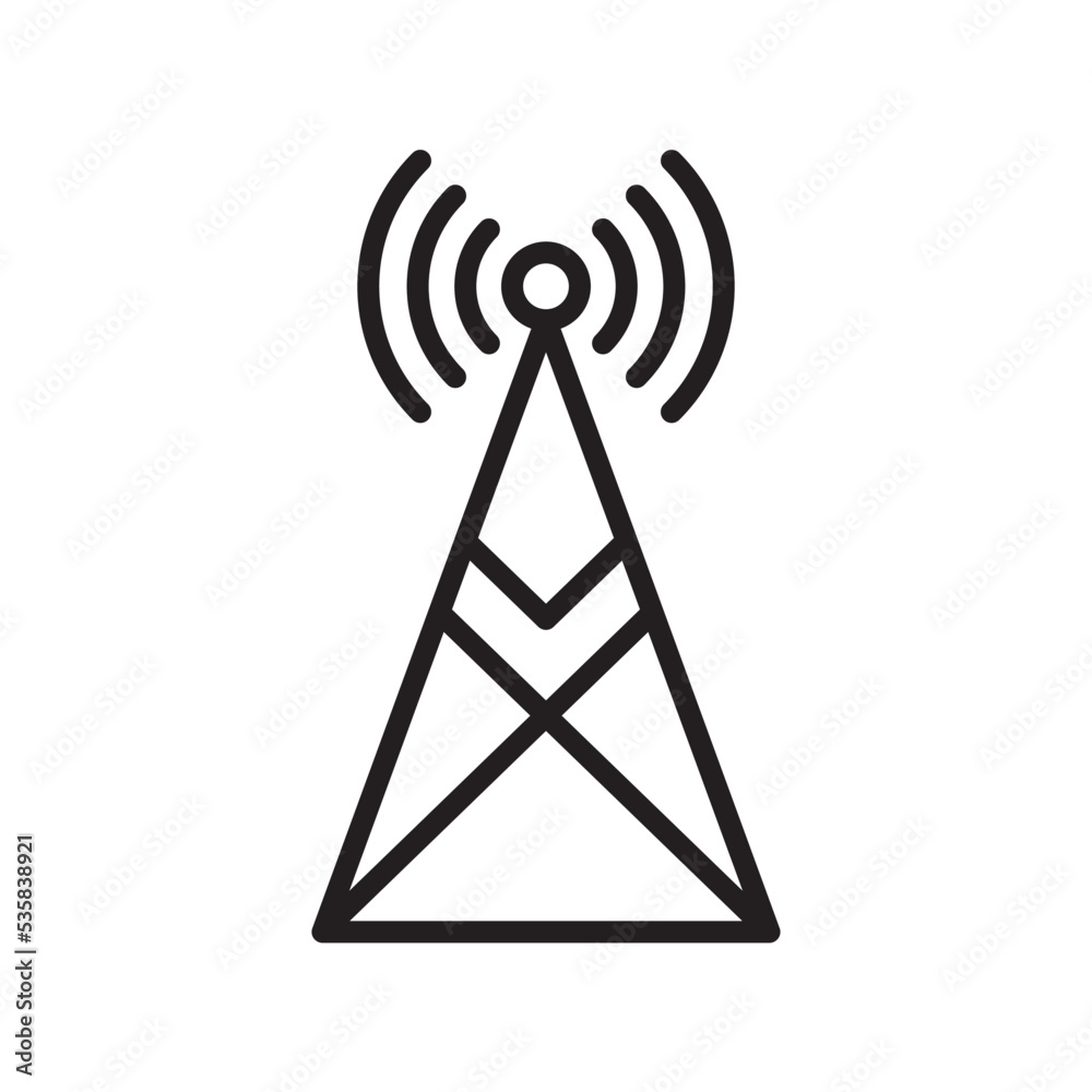 Transmitter Antenna Signal Icon Vector Illustration Design Transmitter Antenna Signal Icon Vector Illustration Design