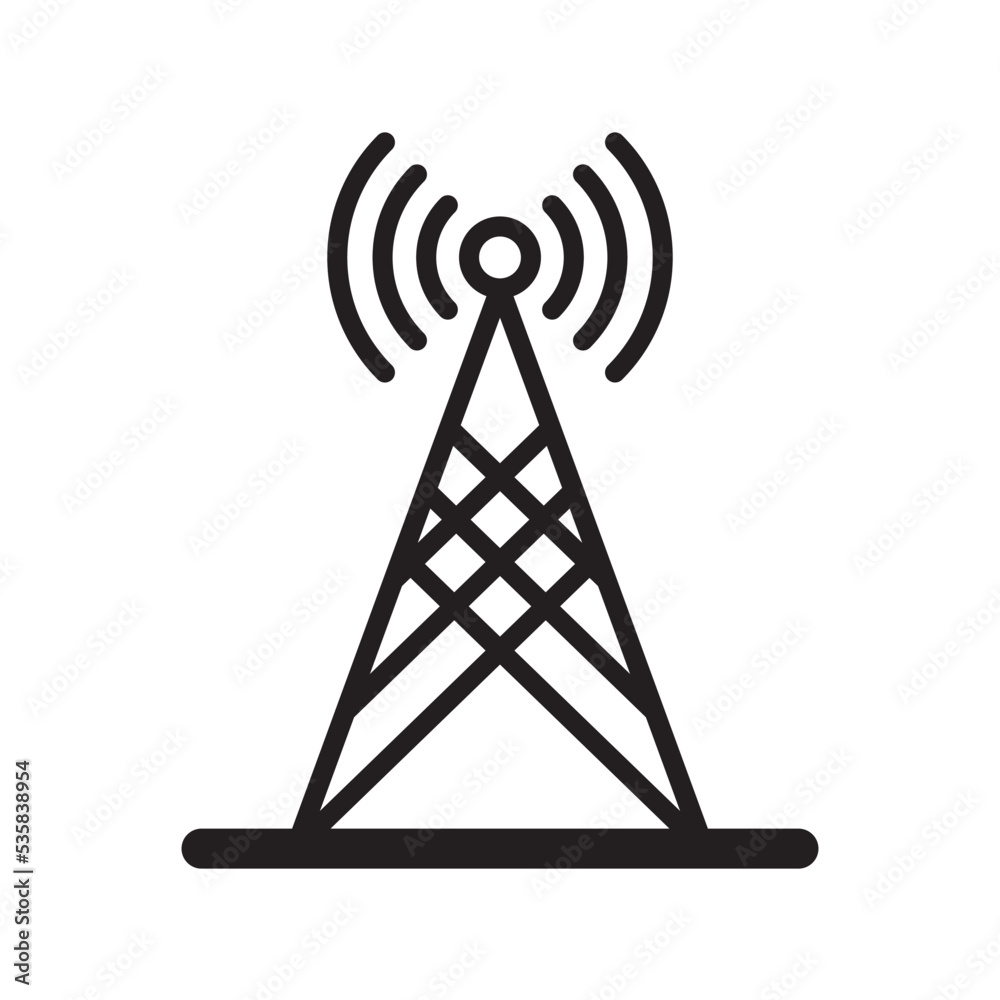 Transmitter Antenna Signal Icon Vector Illustration Design Transmitter Antenna Signal Icon Vector Illustration Design