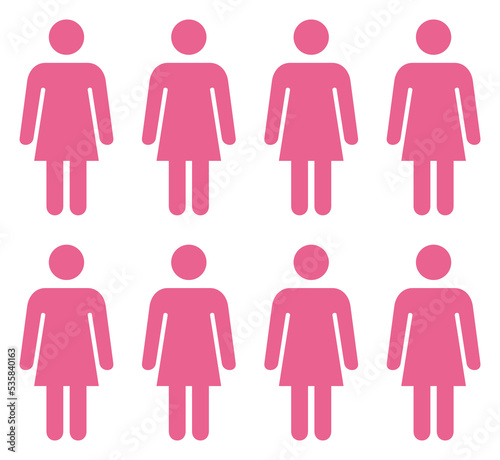 Group of people illustration concept,woman icon,png transparent image.