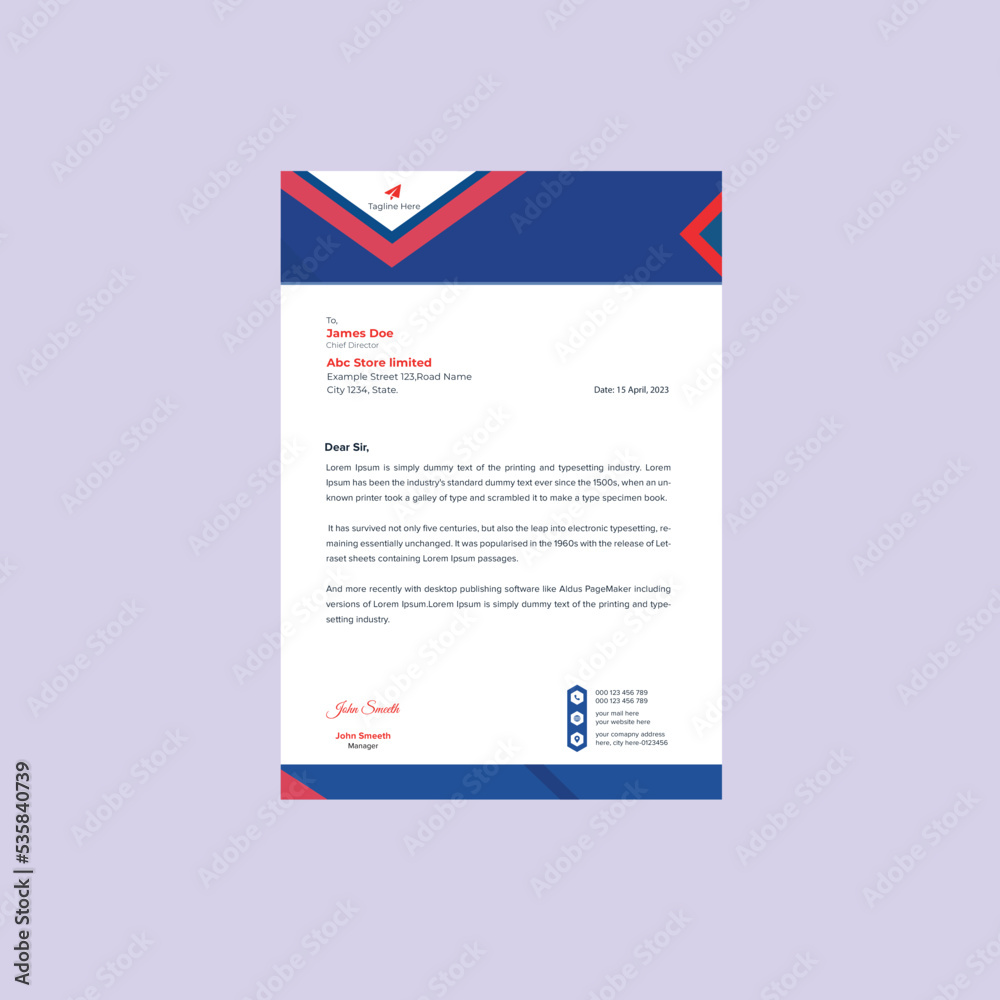 nice letterhead template